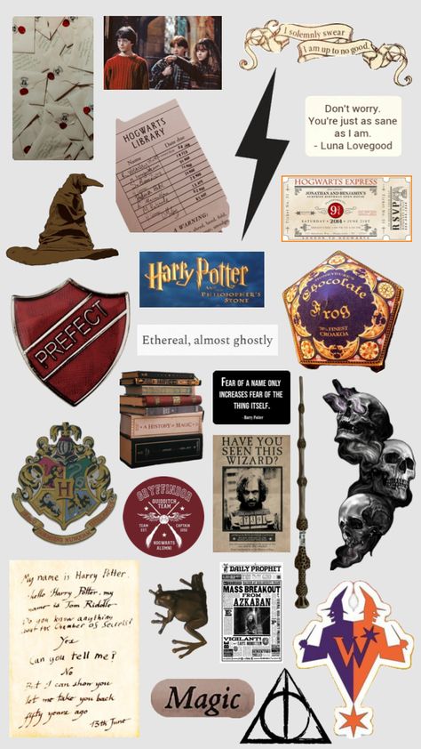 Your just as sane as I am, I love Harry Potter it’s one of my fav shows <3. Who’s your fav Harry Potter character? #harrypottermoodboard #hpaesthetic Harry Potter Notebook, Harry Potter Journal, Harry Potter Character, Harry Potter Stickers, Harry Potter Characters, Face Painting, Icon Design, Mood Board, Create Yourself