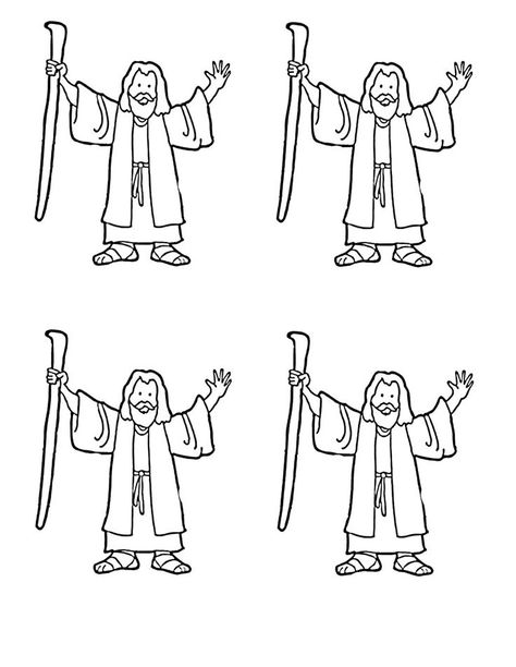 Moses coloring page for Red Sea craft Moppets Sunday school preschool Red Sea Coloring Page, Red Sea Craft, Moses Red Sea, Moses Craft, Crossing The Red Sea, Sunday School Projects, Parting The Red Sea, Children's Church Crafts, Bible Story Crafts