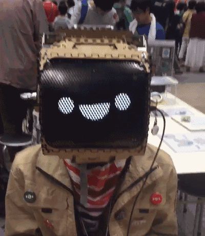 prosthetic knowledge — SmileMachine Mk 3 Project by @mocymo is a head... Character With Object Head, Robotcore Outfits, How To Make A Tv Head, Robotcore Aesthetic, Computer Head Oc, Tv Head Cosplay, Tv Head Art, Object Head Oc, Tv Head Oc