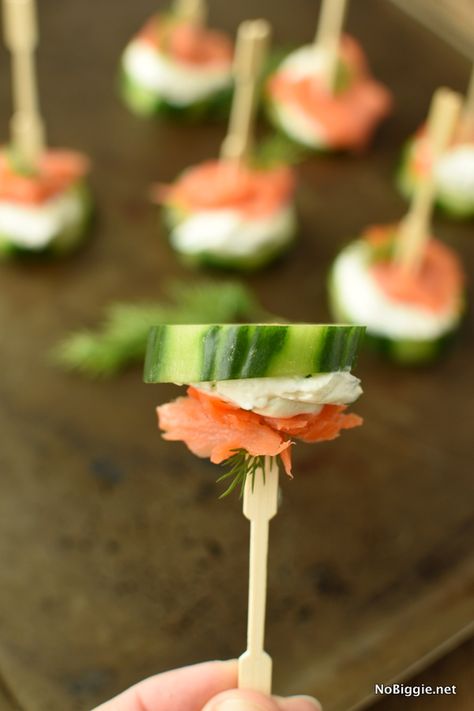 Smoked Salmon Cucumber Bites | NoBiggie Candied Salmon Appetizer, Cream Cheese Cucumber, Smoked Salmon And Cream Cheese, Classic Egg Salad Sandwich, Salmon And Cream Cheese, Salmon Cucumber, Smoked Salmon Appetizer, Smoked Salmon Cream Cheese, Egg Salad Sandwich Recipe