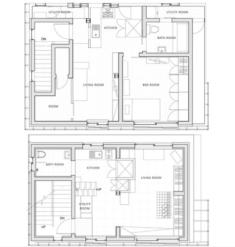 Small Apartments - Suo-Jae - The House to Uphold Myself - Studio GAON - South Korea - Seoul -Floor Plan - Humble Homes Korean House Plan, Apartments In Seoul, Loft Apartment Floor Plan, Korea Apartment, Korean House Interior, Seoul Apartment, Floor Plan Sketch, Korean Apartment, Small Apartment Building