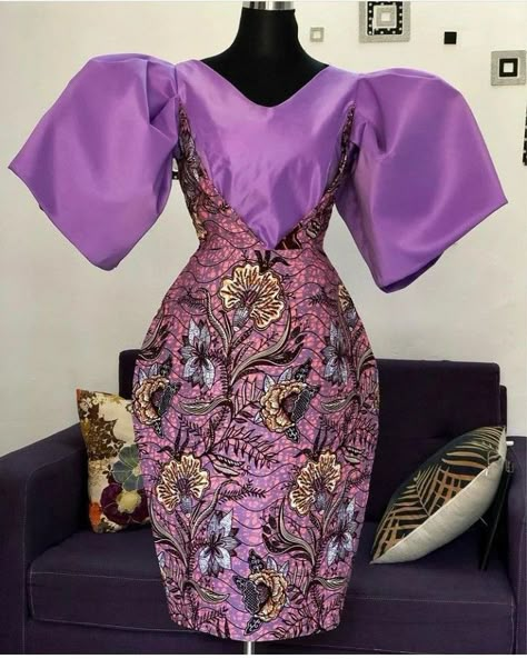 Purple Ankara Dress Styles, Ankara Gowns Dresses, Latest Ankara Dress Designs, Ankara Dress Designs Chic, Unique Ankara Styles, Ankara Dress Designs, Nigerian Lace Styles Dress, Traditional African Clothing, Ankara Dress Styles