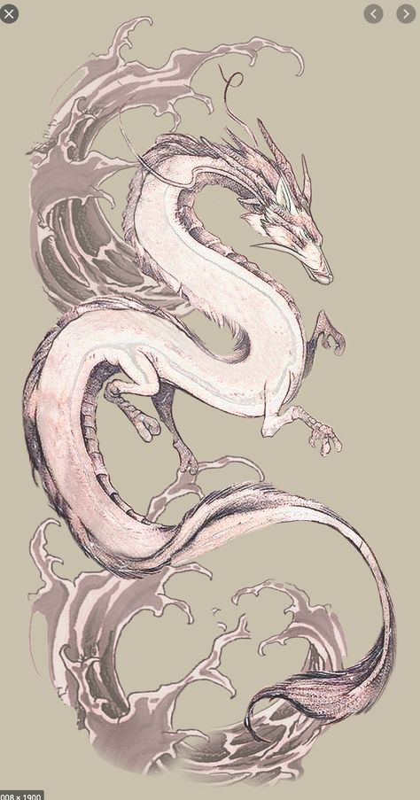 Chinese Dragon Drawing, Japanese Dragon Drawing, 5 Tattoo, Asian Dragon Tattoo, Dragon Poses, Dragon Anatomy, Chinese Dragon Art, Eastern Dragon, Chinese Dragon Tattoos