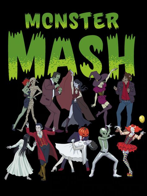 MONSTER MASH shirt classic monsters shirt Halloween shirt | Etsy Monster Mash Halloween Party, Goosebumps Monsters, Monster Mash Party, The Monster Mash, Halloween Monsters, Annual Halloween Party, Monster Costumes, Future Girlfriend, Monster Halloween