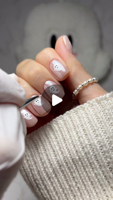 Shelley Graham on Instagram: "I can’t believe how much love these cute little ghosts have received 👻

Products listed below 👇🏽 

@the_gelbottle_inc 
Notting Hill
Extreme shine topcoat
Liner brush 
Carries Cosmo 

@magpie_beauty 
Bridie Chrome (white chrome)

@homeofnailart 
Black nail art paint. 

Prepped my nails with @willowacademy_lj always use the best 👌🏽" Nail Art Paint, Chrome White, Black Nail Art, Liner Brush, White Chrome, Black Nail, Notting Hill, Magpie, Black Nails