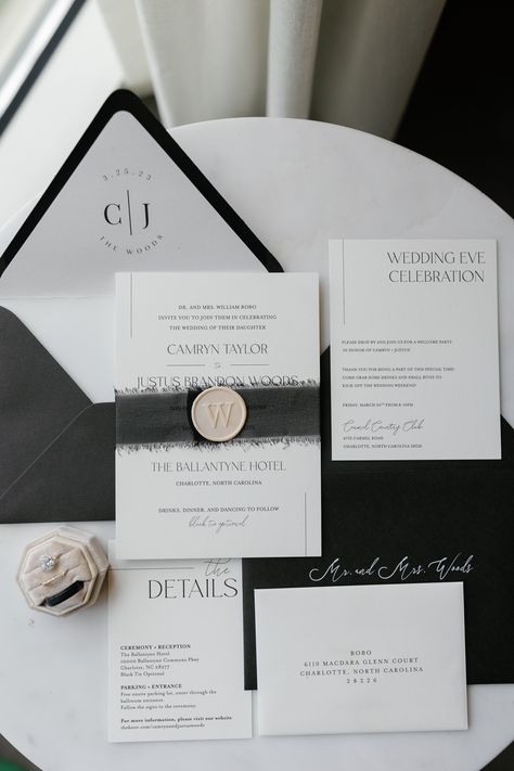 Diy Wedding Invitation Suite, Wedding Invitation Luxury, Black And White Wedding Invitation Suite, Wedding Invitation Suite Assembly, Stacked Wedding Invitations, 2024 Wedding Invitations, Wedding Suite Invitation, Wedding Invitations 2024, White Wedding Invitations Elegant