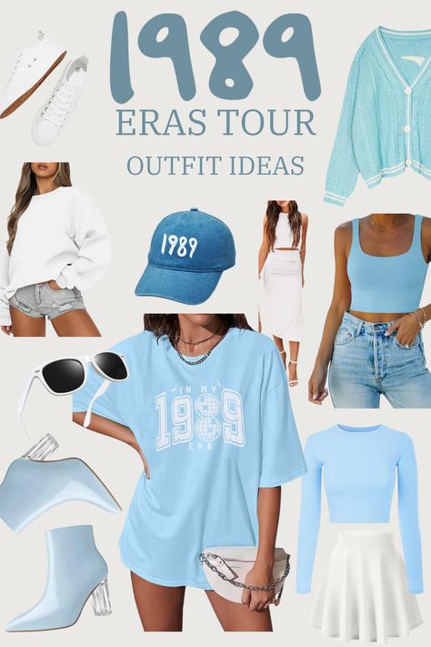 eras tour, taylor swift concert outfit ideas, fashion and styling, 1989 era, white summer outfit, blue summer outfit 1989 Taylor Swift Concert Outfit Ideas, 1989 Taylor Swift Aesthetic Outfit Ideas, Taylor Swift Concert Outfits 1989, Taylor Swift Eras Tour Outfits 1989, 1989 Eras Tour Outfit Ideas, 1989 Outfits Ideas, 1989 Era Outfits, Taylor Swift Outfits Concert Ideas, Eras Tour 1989 Outfit