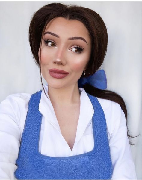 Halloween Makeup Looks 2022, Belle Makeup Looks, Makeup Looks 2022, Disney Halloween Makeup, Makeup Looks Halloween, 80s Makeup Looks, Belle Makeup, Disney Princess Halloween, Disney Princess Makeup