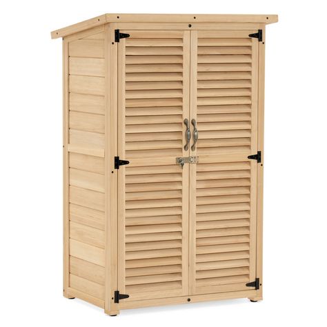 Garden Solid Wood Lean- To Tool Shed Garden Cabinet, Outdoor Tool Storage, Messy Garden, Outside Storage, Tool Shed, Garden Tool Shed, Wooden Storage Cabinet, Outdoor Storage Cabinet, Wooden Greenhouses