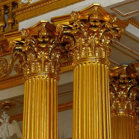 The Armorial Hall, State Hermitage Museum, St. Petersburg, Russia State Hermitage Museum, Russian Architecture, Hermitage Museum, Palace Of Versailles, St Petersburg Russia, Gold Aesthetic, Petersburg Russia, Beautiful Architecture, Ceiling Design