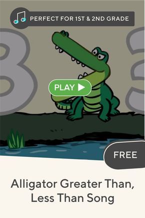 Help your kids compare numbers with this #free fast-paced alligator greater than less than #song. #math #comparisons #lessthangreaterthan #educationdotcom Less Than Greater Than, Compare Numbers, Math Songs, Greater Than Less Than, Virtual Teaching, Teaching Online, Comparing Numbers, Teacher Signs, Elementary Activities