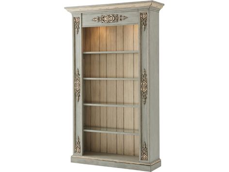 Theodore Alexander Furniture, French Provincial Decor, Provincial Furniture, French Provincial Furniture, Office Bookcase, Tempered Glass Shelves, Open Bookcase, Luxury Furniture Brands, Frame Shelf