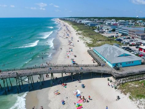 Beach Travel Destinations, Kure Beach Nc, Nc Beaches, Beach North Carolina, North Carolina Beaches, Kure Beach, Family Beach Trip, Fishing Pier, Carolina Beach