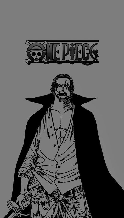 Shanks Iphone Wallpaper, Shanks Black Wallpaper, Luffy Shanks Wallpaper, Shanks Black And White, Shanks Manga Wallpaper, Shanks Wallpaper Iphone, Red Hair Shanks Wallpaper, One Piece Wallpaper Shanks, Shanks One Piece Manga