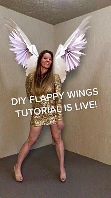 Retractable Wings Diy, How To Make Moveable Wings, Wing Tutorial Costume, Angel Wings Cosplay Diy, Angel Wings Tutorial Cosplay, Cosplay Wings, Diy Wings, Wings Costume, White Wings