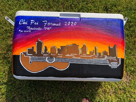 Frat Coolers Nashville, Nashville Cooler Formal, Nashville Formal Cooler, Frat Cooler Nashville, Nashville Frat Cooler, Nashville Cooler, Nashville Formal, Nashville Painting, Cooler Ideas Fraternity