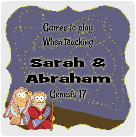 Sarah & Abraham : Genesis 15+17 : #Jesuswithoutlanguage Abraham Bible Story, Sarah And Abraham, Kids Ministry Lessons, Father Abraham, Sunday School Curriculum, Preschool Bible Lessons, Abraham And Sarah, Bible Story Crafts, Preschool Bible