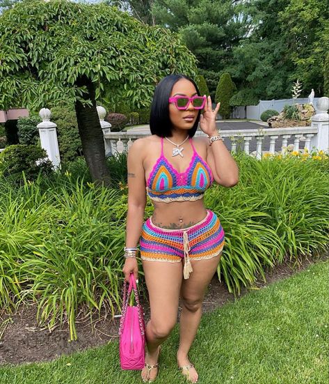 Black Vacation Outfits, Jamaica Outfit, Jamaica Girls, Winter Vacation Outfits, Black Vacation, Jamaica Outfits, Vacation Outfits Women, Cute Vacation Outfits, Miami Outfits