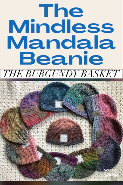 Mandala Beanie Crochet Pattern, Crochet Hats To Donate, Mandala Yarn Crochet Hat Patterns Free, Mandala Yarn Knitting Patterns Free, Crochet Fall Beanie Free Pattern, Tweed Crochet Pattern, Mandala Tweed Stripes Crochet Patterns, Ribbed Hat Crochet Pattern, Crocheted Beanie Pattern Free