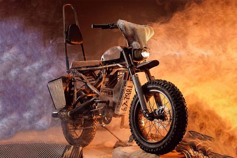 Super73 RX Mojave Mad Max Build | HiConsumption Burning Man Bike, Mad Max Film, Super 73, Truck Bed Liner, Honda Cx500, Nissan Fairlady, Electric Motorbike, Special Colors, Pretty Bike