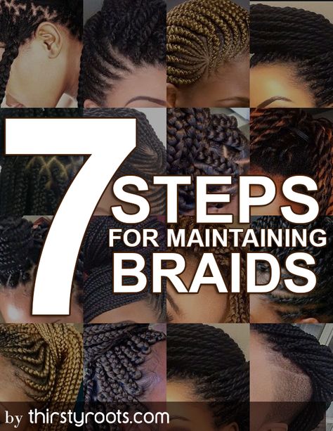 7 Steps for Maintaining Braids or Twists Maintaining Braids, Hair Styles For Black Women, Styles For Black Women, Long Box Braids, Beautiful Braids, Spend Money, Natural Hair Tips, Natural Hair Journey, Hair Maintenance