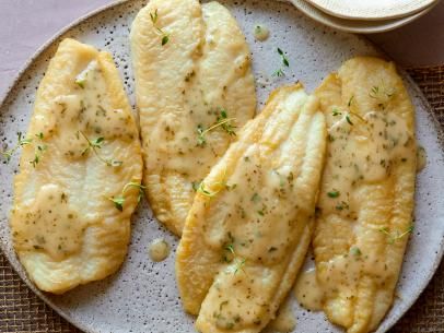 Lemon Sole Recipe | Food Network Kitchen | Food Network Filet Of Sole Recipes, Lemon Sole Recipes, Sun Dried Tomato Dressing, Sole Fillet Recipes, Filet Of Sole, Sole Recipe, Tomato Dressing, Sole Recipes, Fillet Recipes