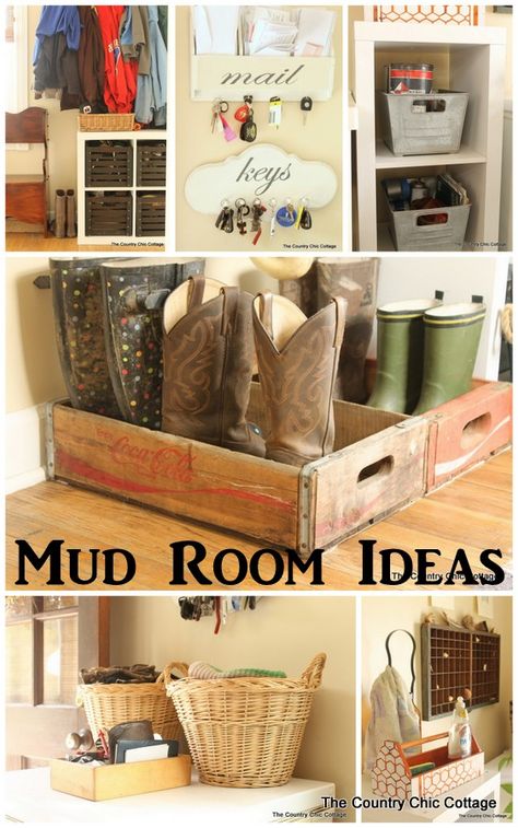 A great mud room with farmhouse style featuring organization and ideas that you can use for your own home. Awesome mix of vintage items with modern prints.  Thanks to @bhglivebetter for sponsoring!   #bhglivebetter   #bhglivebetternetwork Mud Room Organization, Cottage Laundry, Brick Floor, Laundry Room/mud Room, Mudroom Organization, Mud Rooms, Country Chic Cottage, Ideas Hogar, Chic Cottage