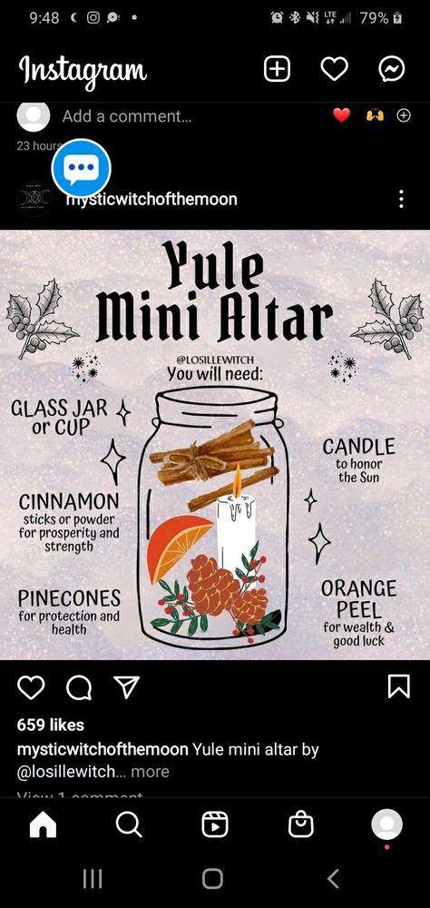 Yule Mini Altar Jar, Yule Altar In A Jar, Yule Mini Altar, Yule Spell Jar, Yule Jar, December Magic, Yule Pagan, Witchy Recipes, Yule Altar