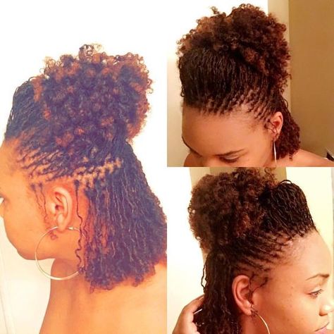 Tiny Microlocs, Shape Curly Hair, Tiny Locs, Sisterlocks Updo, Sister Locks Hairstyles, Hippie Photography, Sisterlocks Styles Updo, Small Locs, Hair Styles For Black Women