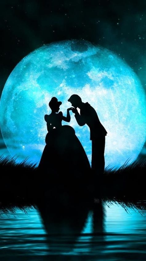 Cinderella and Charming in front of the Moon Phone Wallpaper • Lock Screen {Cinderella, Disney} Destiny Blue, Cinderella Wallpaper, Cinderella And Prince Charming, Wallpaper Iphone Disney Princess, Images Disney, Disney Background, Cinderella Disney, Princess Wallpaper, Princess Pictures