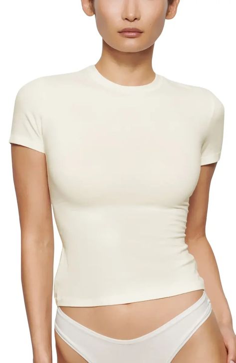 Women's New Arrivals: Clothing, Shoes & Beauty | Nordstrom Color Bone, Jersey T Shirt, Stretch Cotton, New Arrivals, Nordstrom, Cream, T Shirt, Color