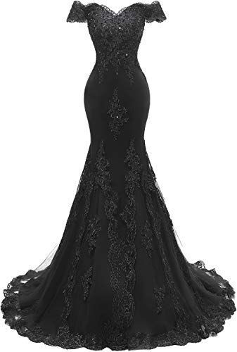 Wedding Dress Black, Black Wedding Gowns, Lace Prom Dresses, Beaded Evening Gowns, Mermaid Prom Dresses Lace, Prom Dresses Long Lace, Formal Ball Gown, Prom Dresses Long Mermaid, Lace Evening Gowns