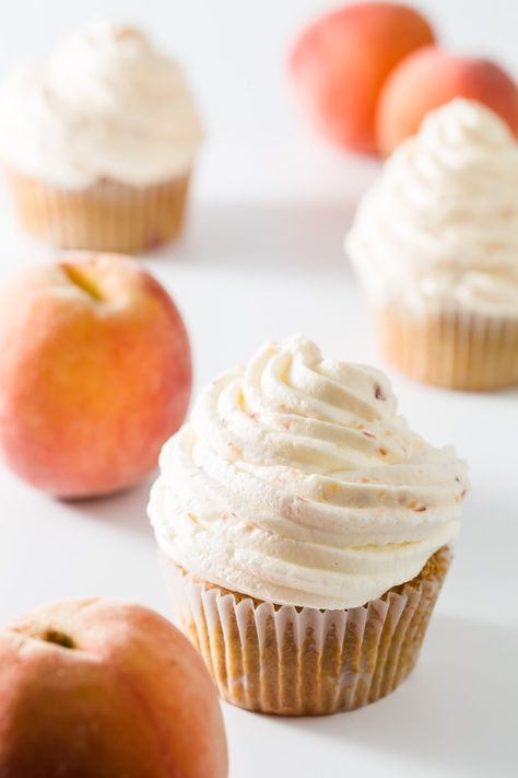 This amazing peach whipped cream is made with fresh peaches and heavy whipped cream! The peach flavor really comes through. It’s a refreshing topping for any dessert or even when eaten all on its own! Like plain chantilly cream (sweetened whipped cream) and strawberry whipped cream, peach whipped cream is wonderful over vanilla ice cream … Peach Whipped Cream, Whipped Cream Frosting Recipe, Peach Cupcakes, Cupcake Project, Frosting Recipes Easy, Recipes With Whipping Cream, Cake Frosting Recipe, Whipped Cream Frosting, Fresh Peaches