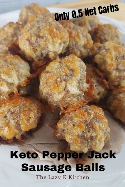 Sausage Balls Low Carb, Keto Apps, Sausage Balls Recipe, Keto Appetizers, Starting Keto Diet, Sausage Balls, Sugar Free Syrup, Keto Diet Menu, Pepper Jack Cheese