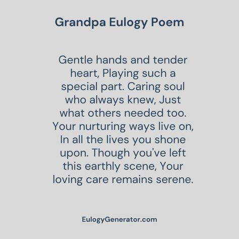 Eulogy Poems for Grandfather: Honoring His Legacy with Verse - Eulogies By Jen Eulogy Poems, Eulogy Quotes, Eulogy Examples, Writing A Eulogy, Poem Design, Deep Love, Finding Peace, How To Memorize Things, Quotes