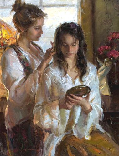 Daniel Gerhartz Daniel Gerhartz, Era Victoria, Rennaissance Art, Lesbian Art, Arte Inspo, Old Paintings, Romantic Art, Ethereal Art, Classical Art