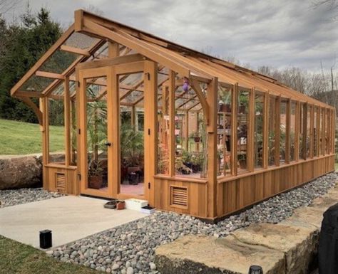 Wood Greenhouse, Cedar Greenhouse, Porch Extension, Pvc Greenhouse, Greenhouse Construction, Timber Frame Porch, Conservatory Greenhouse, Build A Greenhouse, Home Greenhouse