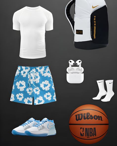 Basketball Aesthetic Outfit, Hooper Outfit, Basketball Fits, Mens Athletic Fashion, Outfit Basketball, Basketball Outfits, Ball Outfits, Bball Shoes, Basketball Outfit