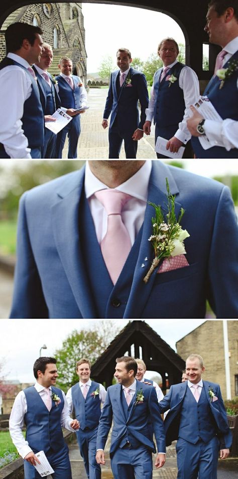 blush and navy table | Pink tie and navy suit Wedding Suits Men Blue, Navy Groomsmen, Walk Down The Aisle, Wedding Sherwani, Wedding Colour, Suits Men, Palette Inspiration, Wedding Groomsmen, Groomsmen Suits