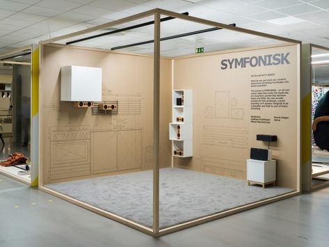 Stand Modular, Milan Furniture, Swedish Furniture, Kiosk Design, Ikea Home, Exhibition Stand Design, Exhibition Booth Design, Exhibition Display, Tradeshow Booth