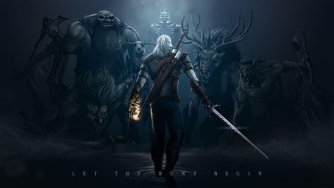 Witcher Monsters, Witcher Series, Witcher Wallpaper, 1366x768 Wallpaper Hd, The Witcher Wild Hunt, The Witcher Game, Witcher Art, Hunting Art, Yennefer Of Vengerberg