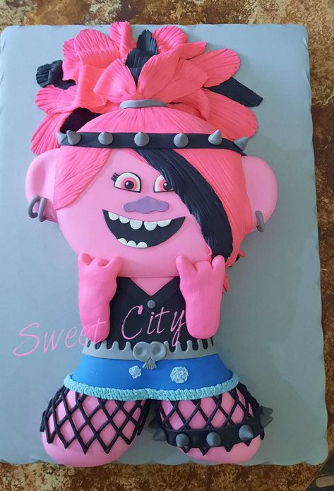 Troll Cake, Trolls Cake, Roll Cakes, Cake Roll, Rock Roll, Rock And Roll, Poppies, Rolls, Cake