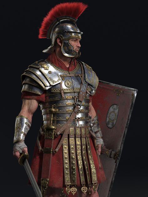 ArtStation - Rome, JaeDeok Kim Roman Legionary, Imperiul Roman, Roman Armor, Roman Centurion, Roman Warriors, Roman Legion, Ancient Armor, Empire Romain, Ancient Warfare