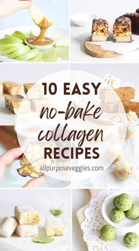 Collagen Protein Recipes, Collagen Peptides Recipes, Collagen Powder Recipes, Snickers Protein Bar, Collagen Protein Bars, Collagen Recipes, Protein Balls Recipes, Collagen Protein Powder, Protein Bar Recipes