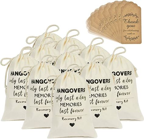 Hangover Bag, Bachelorette Hangover Kit, Hangover Kit Bags, Bachelor Party Favors, Anniversary Party Favors, Bachelorette Party Favor, Survival Bag, Retail Bags, Hangover Kit