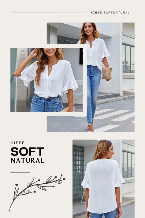 Soft Natural Kibbe Jewelry, Soft Natural Kibbe Outfit Ideas, Soft Natural Jewelry, Kibbe Soft Natural, Natural Outfits, Natural Outfit, Natural Clothing Style, Business Casual Tops, Natural Kibbe