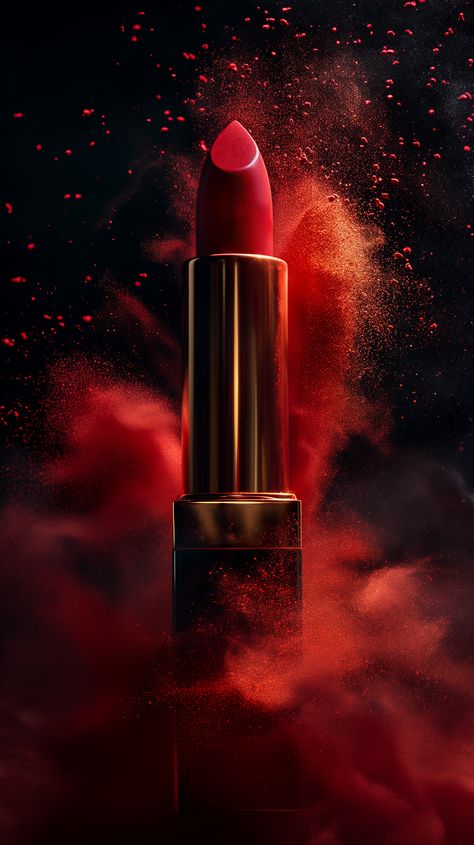 Explosion of Elegance: Luxurious Red Lipstick Unveiled Red Lipstick Swatches, Luxury Lipstick, Lipstick Designs, First Youtube Video Ideas, Lipstick Art, Cosmetics Photography, House Of Beauty, Lipstick Swatches, Pink Lipstick