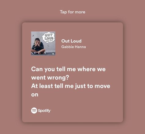 Out loud , gabbie hanna , song , lyrics , love , relationship , breakup , quotes , writings Breakup Songs Lyrics, Breakup Song Lyrics, Relationship Breakup Quotes, Breakup Lyrics, Discord Status, Heartbreak Lyrics, Gabbie Hanna, Breakup Status, Status Ideas