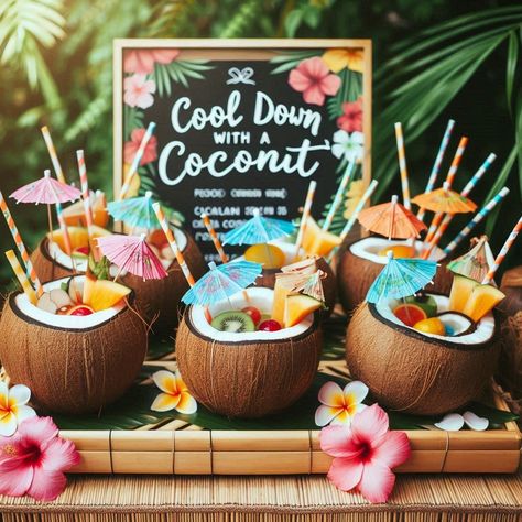 🌺 17+ Luau Decoration Ideas for an Unforgettable Hawaiian Party! 🌴 Aloha Table Decorations, Tiki Party Ideas For Adults, Cheeseburger In Paradise Party Ideas, Polynesian Theme Party, Hawaii Party Decor, Luau Wedding Shower Ideas, Tiki Birthday Party For Kids, Hawaii Theme Birthday Party, Sweet 16 Luau Party Ideas