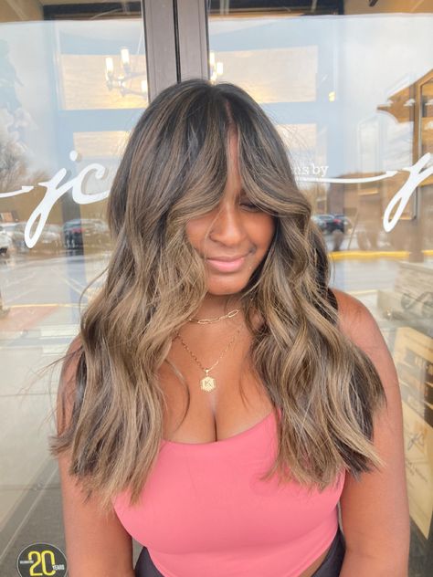 Asian Hair Highlights, Highlights Curly, Highlights Curly Hair, Hair Hack, Inspo Hair, Color Balayage, Brunette Balayage, Brunette Hair With Highlights, Brunette Balayage Hair